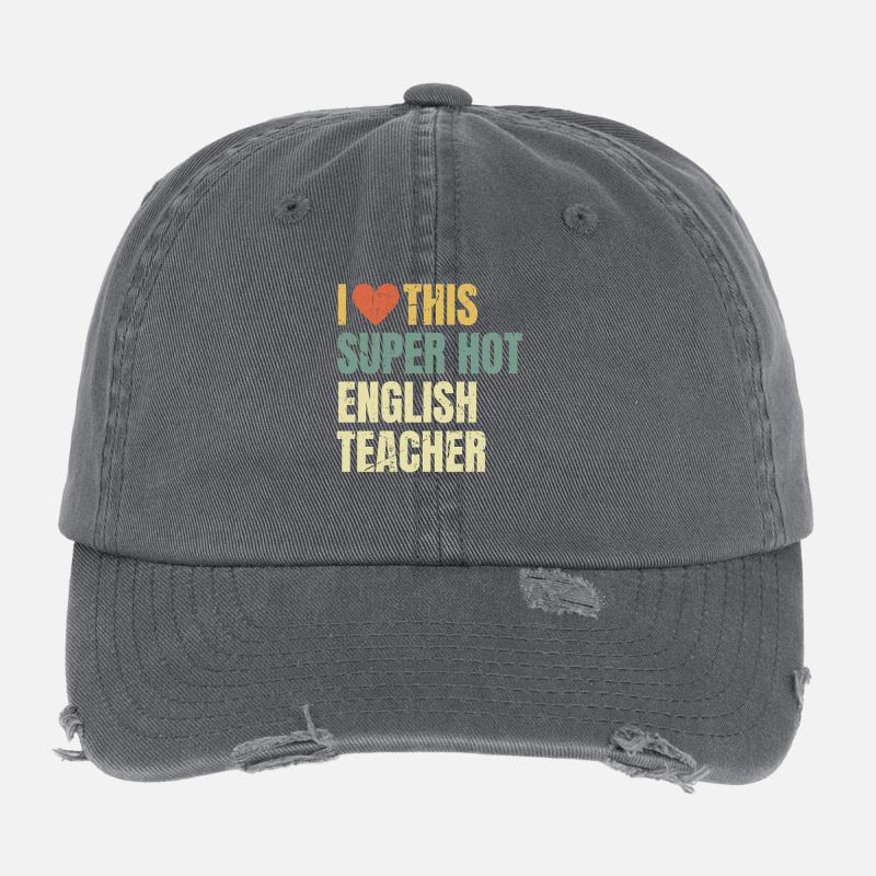 J’adore ce prof d’anglais super sexy rétro Casquette vintage effet usé Flexfit