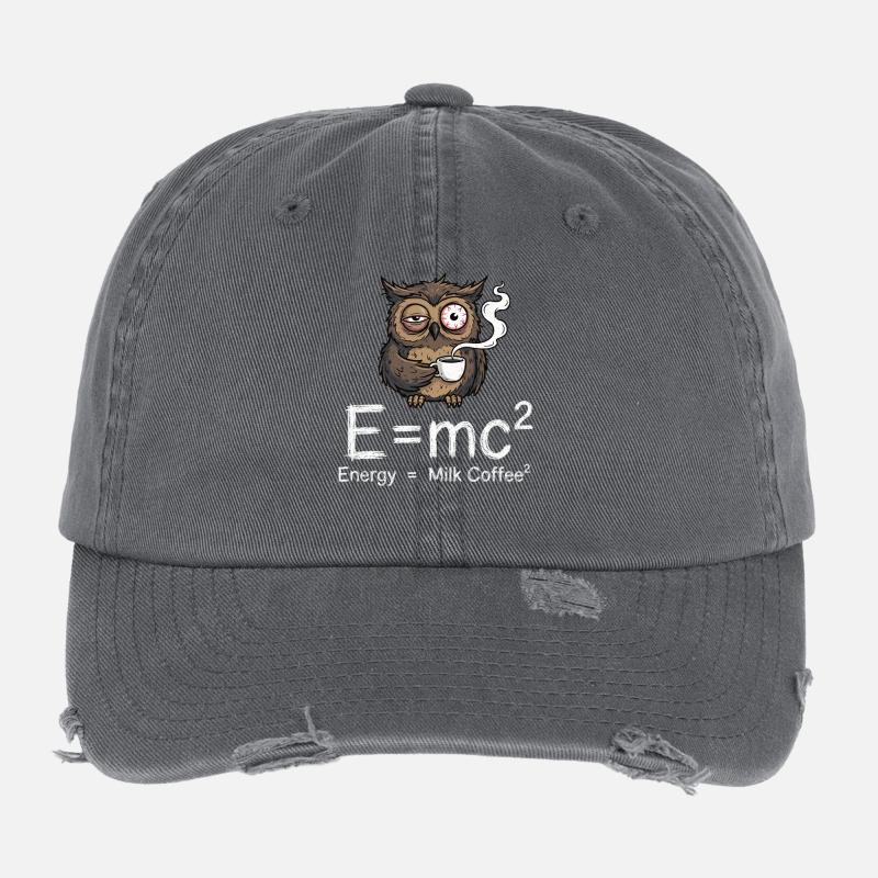 E=mc² : La véritable formule du café Casquette vintage effet usé Flexfit