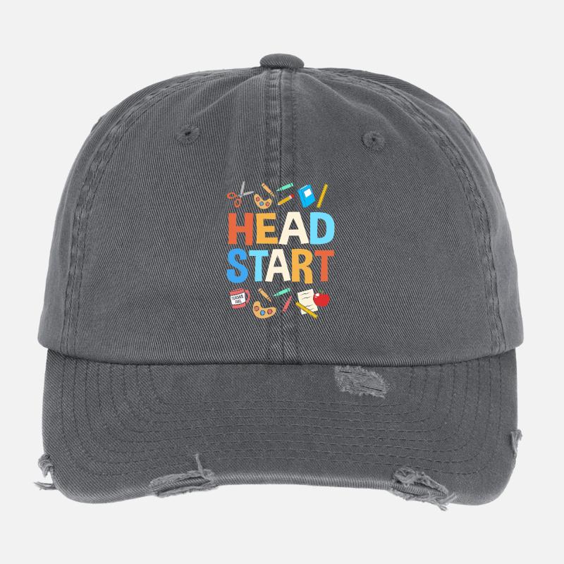 Vorschule Lehrer Vorschulkind Flexfit Vintage Destroyed Cap