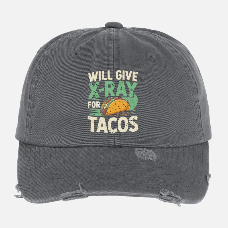 Röntgen-Taco Humor Flexfit Vintage Destroyed Cap
