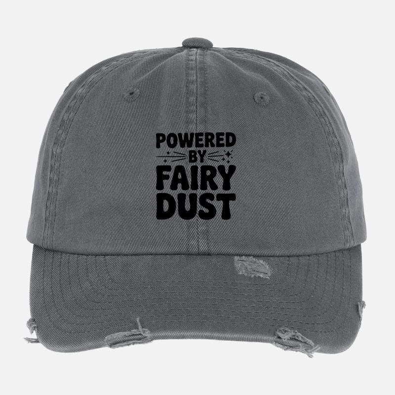 Powered by Fairy Dust Flexfit Vintage Destroyed Cap