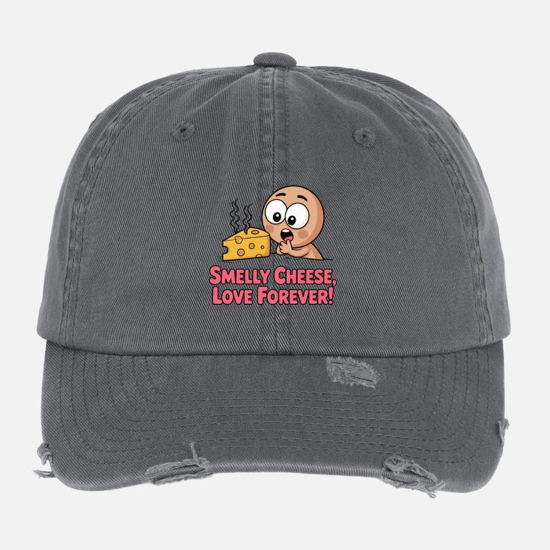 Dessin animé Forever du Fromage Puant Casquette vintage effet usé Flexfit