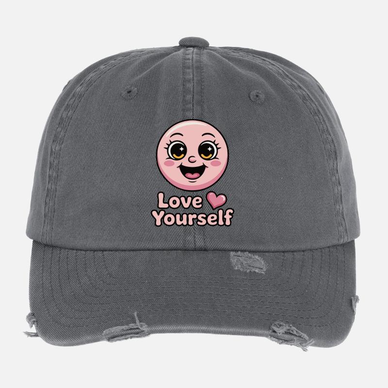 sich selbst lieben Flexfit Vintage Destroyed Cap