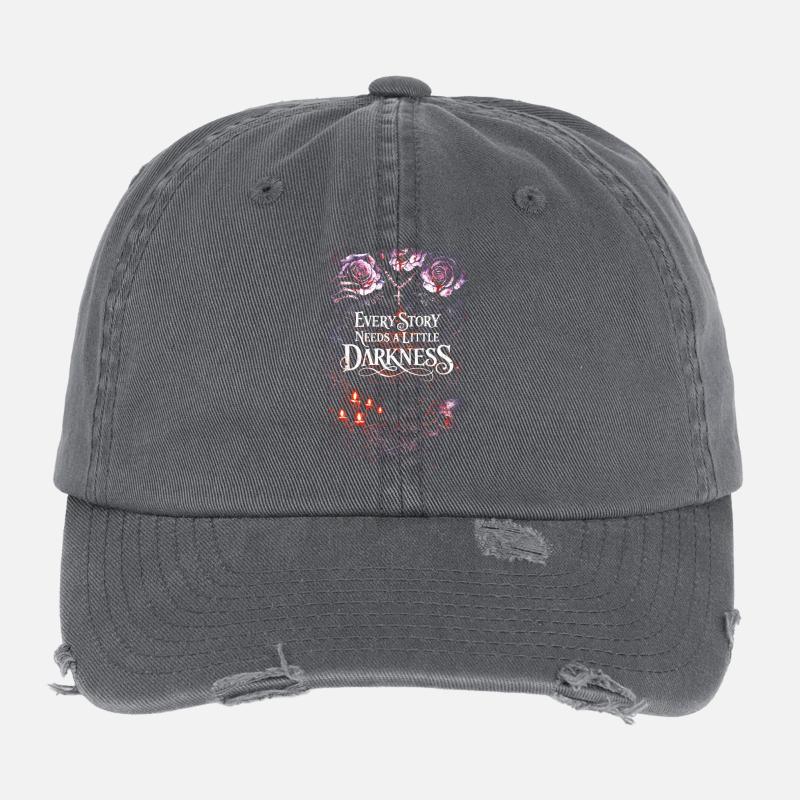 Dark Romance Every Story Needs A Little Darkness Flexfit Vintage Destroyed Cap
