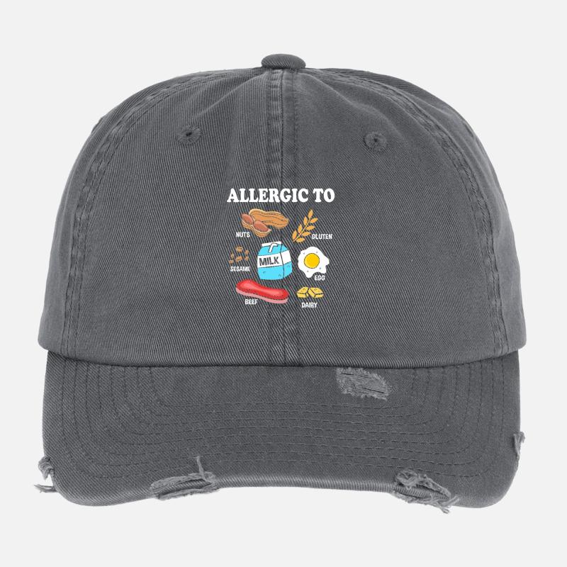 Aliments allergiques Casquette vintage effet usé Flexfit