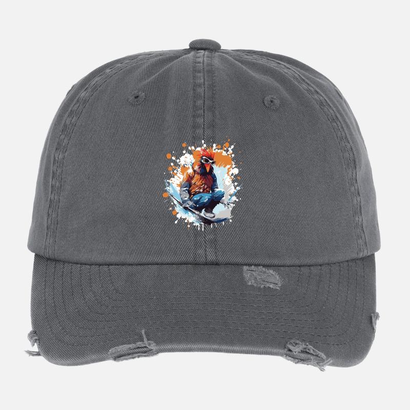 Hahn Snowboard Flexfit Vintage Destroyed Cap
