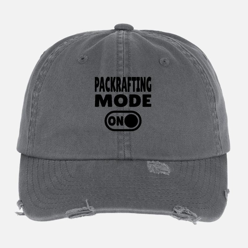 Packrafting Mode ON – Adventure on land and water Flexfit Vintage Destroyed Cap