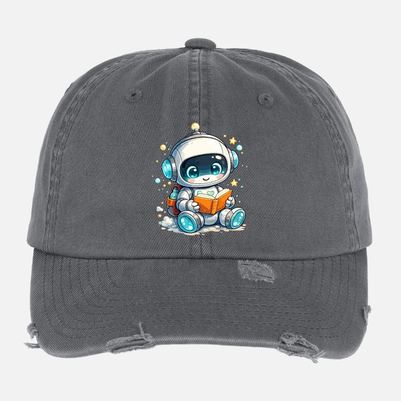 Little Reader of the Future Flexfit Vintage Destroyed Cap
