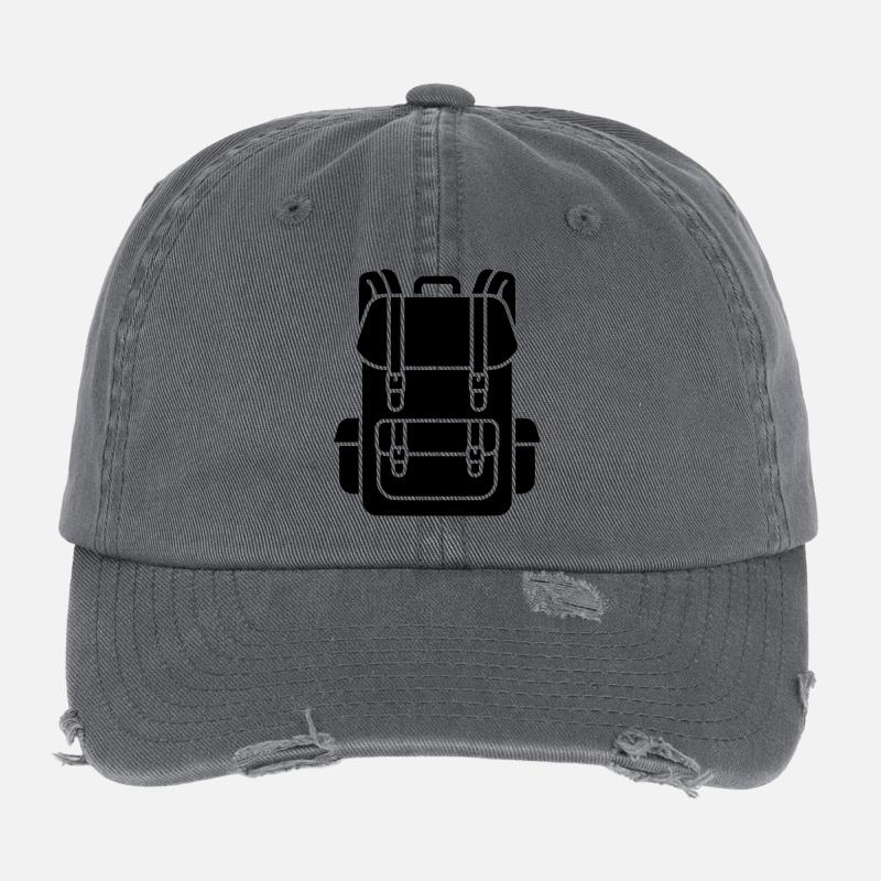 Équipement de randonnée pour sac à dos de randonnée Casquette vintage effet usé Flexfit