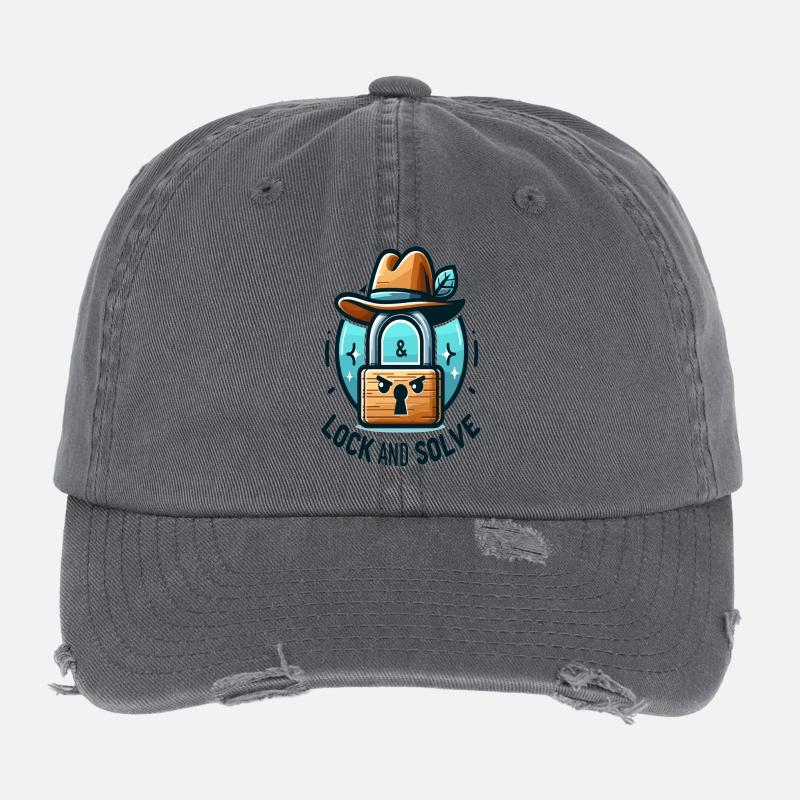 Aventure du Château Riddle Casquette vintage effet usé Flexfit