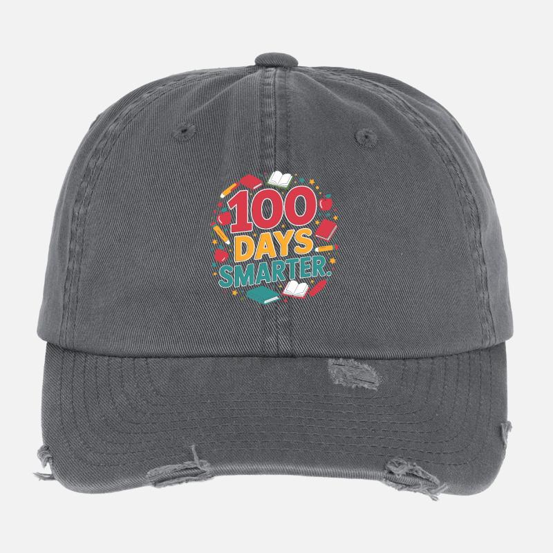 100 Tage Schlauer Flexfit Vintage Destroyed Cap