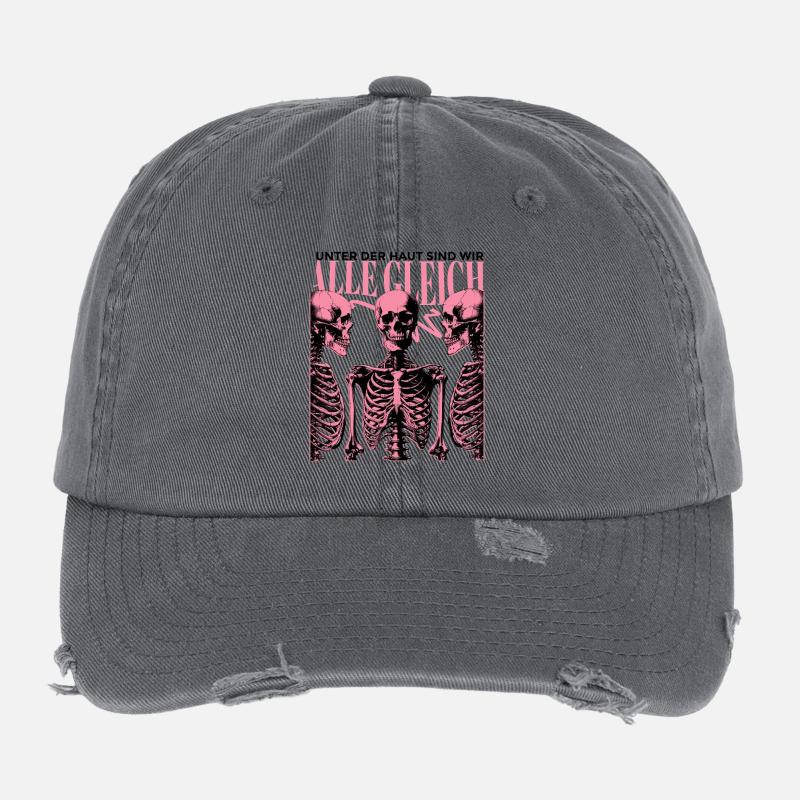 Tenue avec motif de phrase drôle Casquette vintage effet usé Flexfit