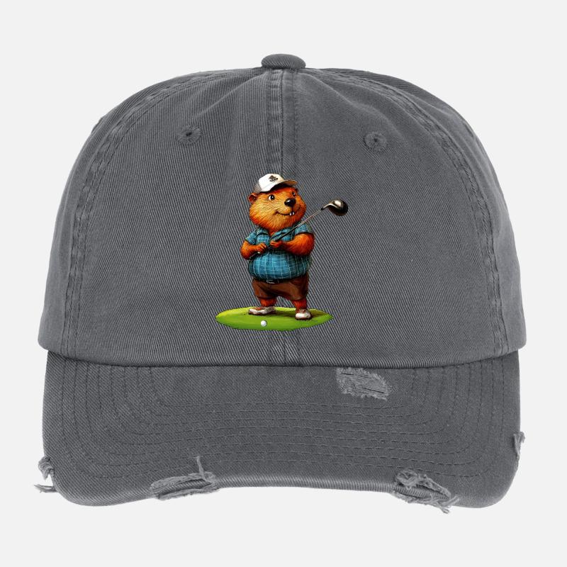 Biber Golf Flexfit Vintage Destroyed Cap