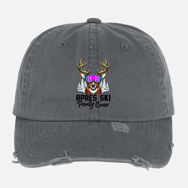 Équipe de fête après ski Casquette vintage effet usé Flexfit
