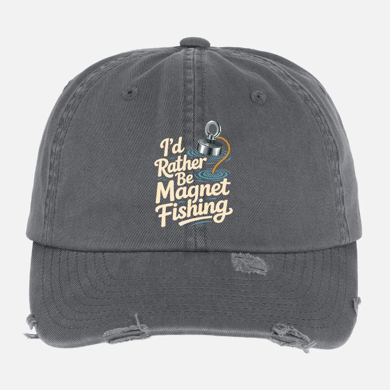 I'd rather magnet fish Flexfit Vintage Destroyed Cap