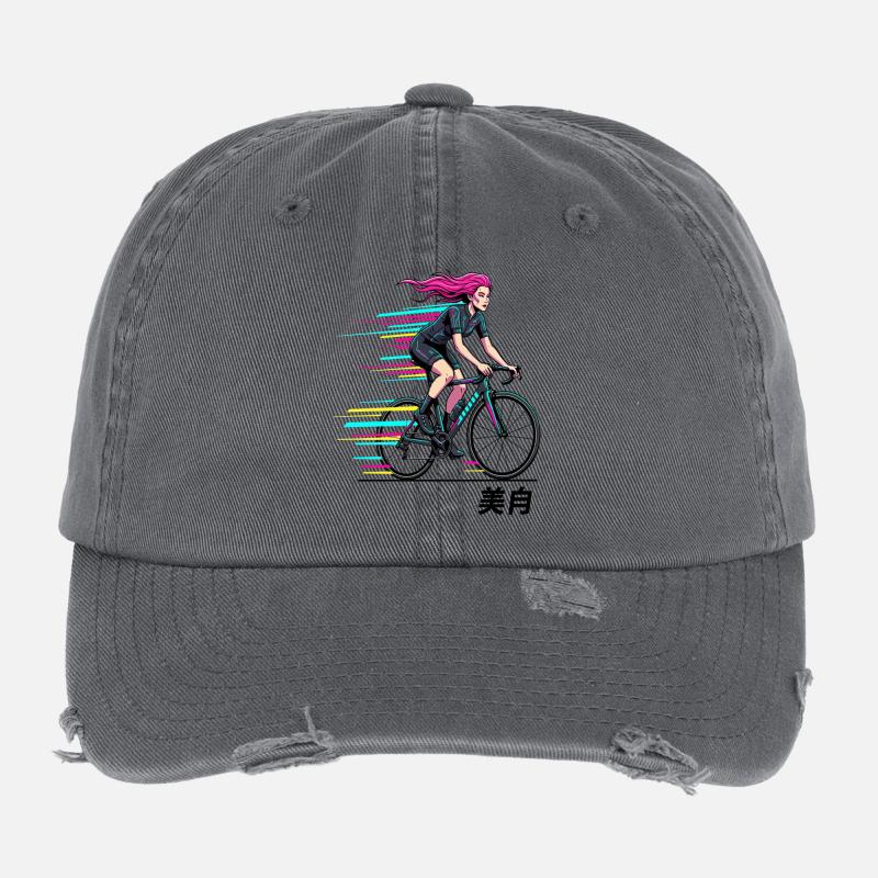 Neon Sprint Cyclist Flexfit Vintage Destroyed Cap