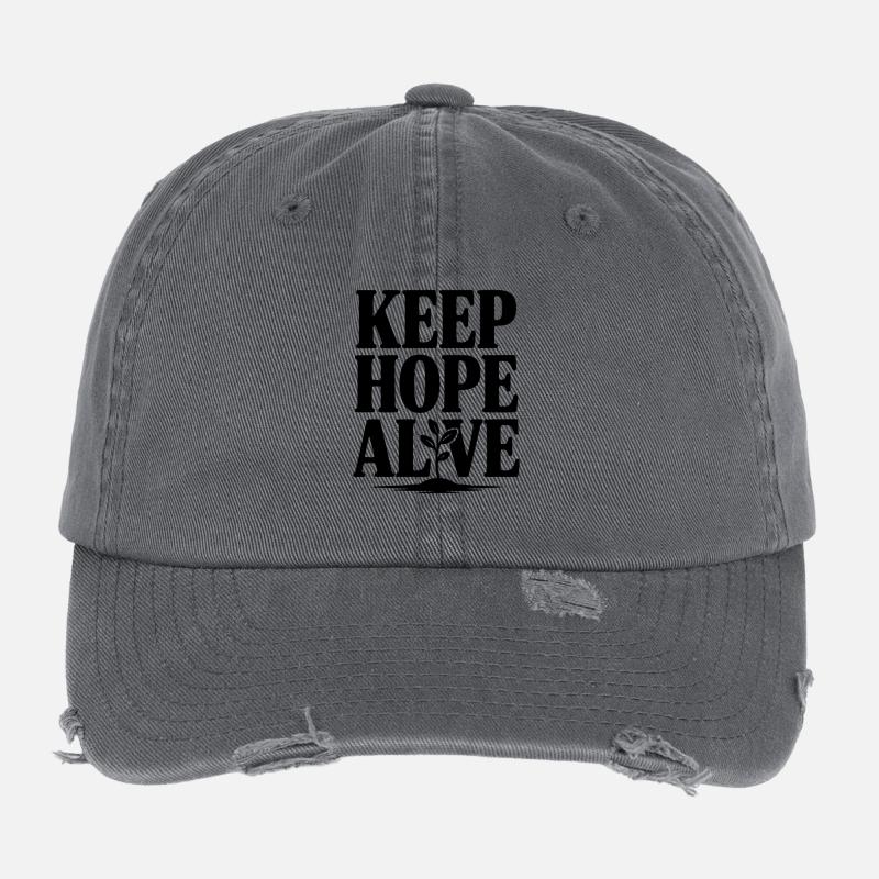 Halte die Hoffnung am Leben Flexfit Vintage Destroyed Cap