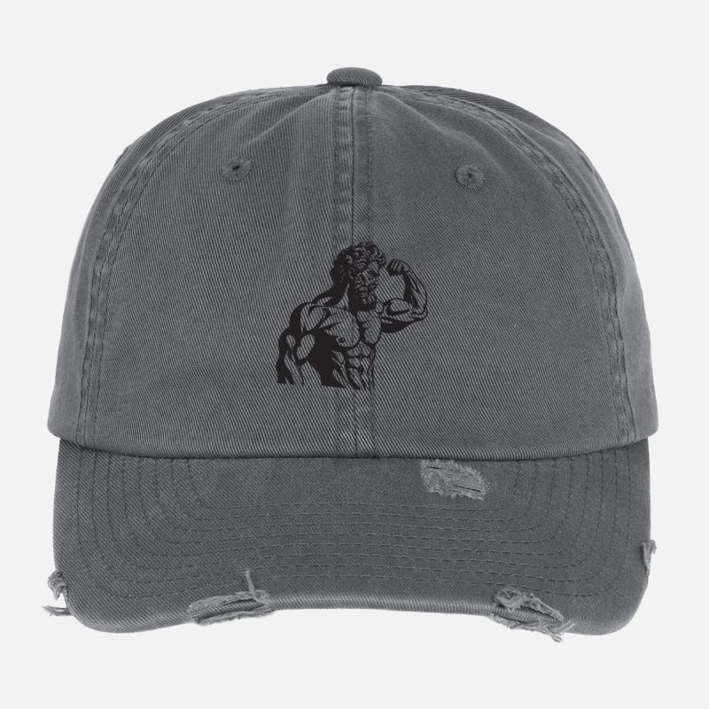 Spartiate grec Casquette vintage effet usé Flexfit