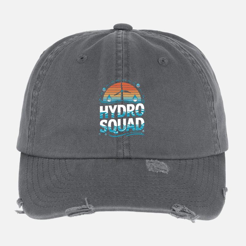 Équipe d’énergie hydraulique Hydro Squad Durable Casquette vintage effet usé Flexfit