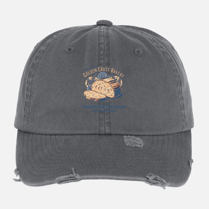 Sourdough Bread Baking Baker Sourdough Starter Flexfit Vintage Destroyed Cap