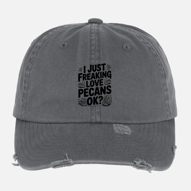 Ich liebe Pekannüsse einfach, okay? Flexfit Vintage Destroyed Cap