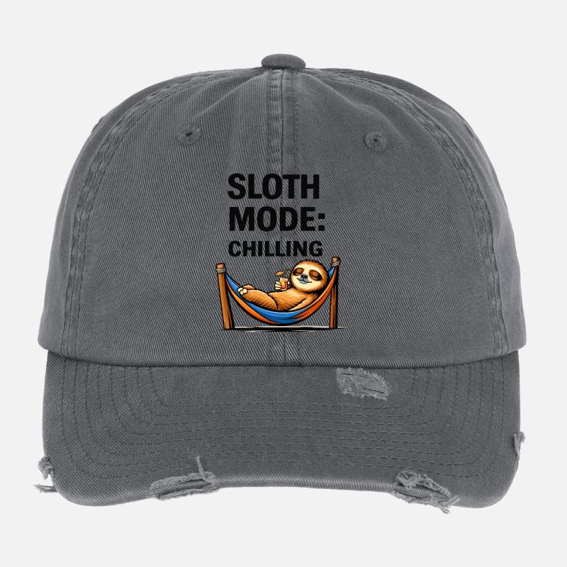 Sloth Mode: Chilling Flexfit Vintage Destroyed Cap