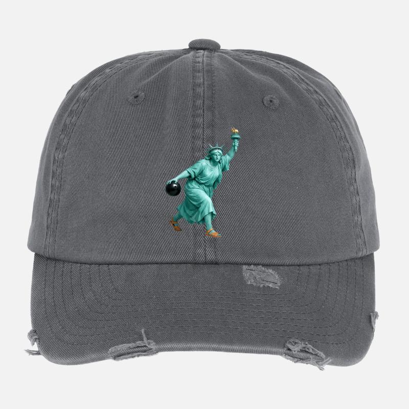 Freiheitsstatue Bowling Flexfit Vintage Destroyed Cap