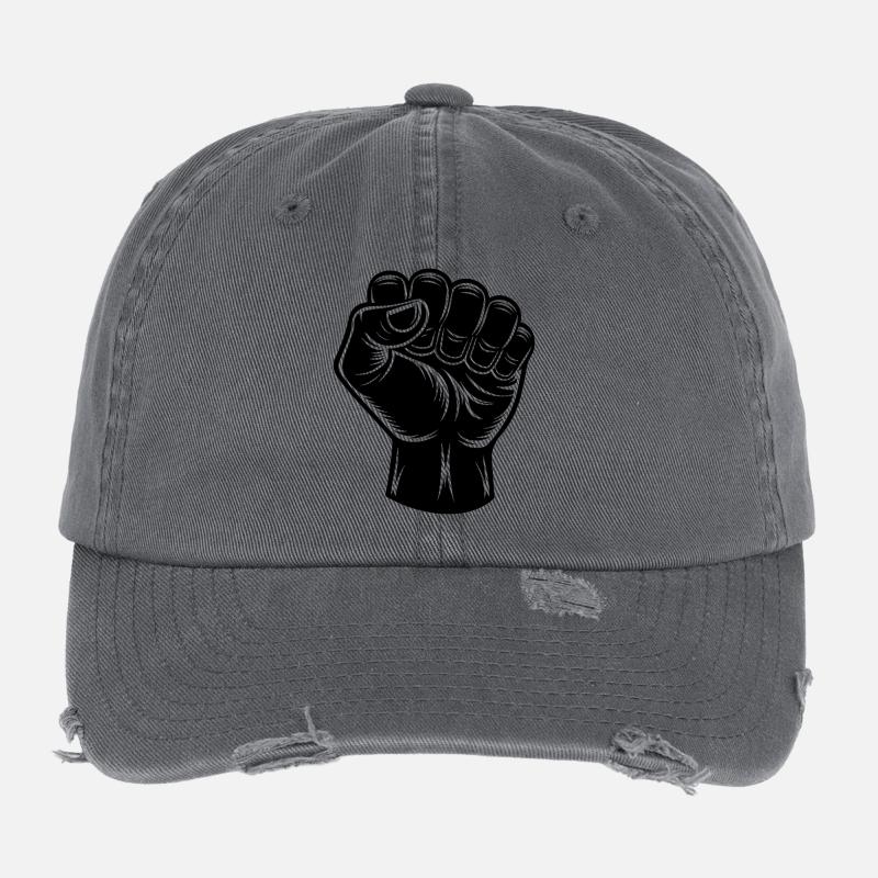 Geballte Faust Flexfit Vintage Destroyed Cap