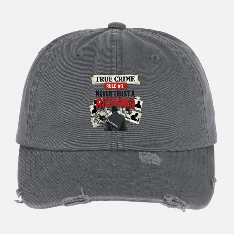 True Crime Richard Flexfit Vintage Destroyed Cap