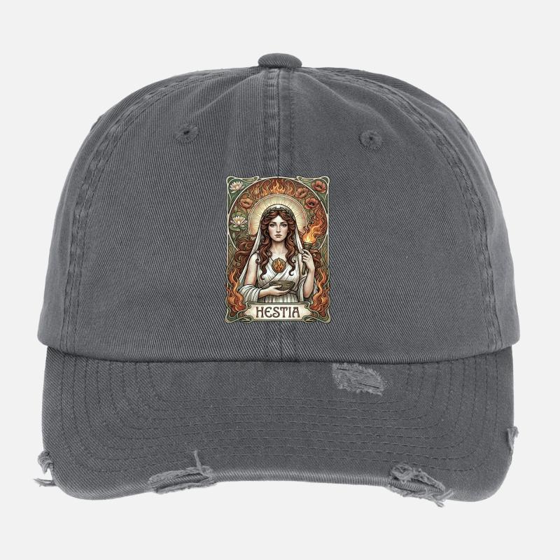 Carte de tarot Hestia Casquette vintage effet usé Flexfit