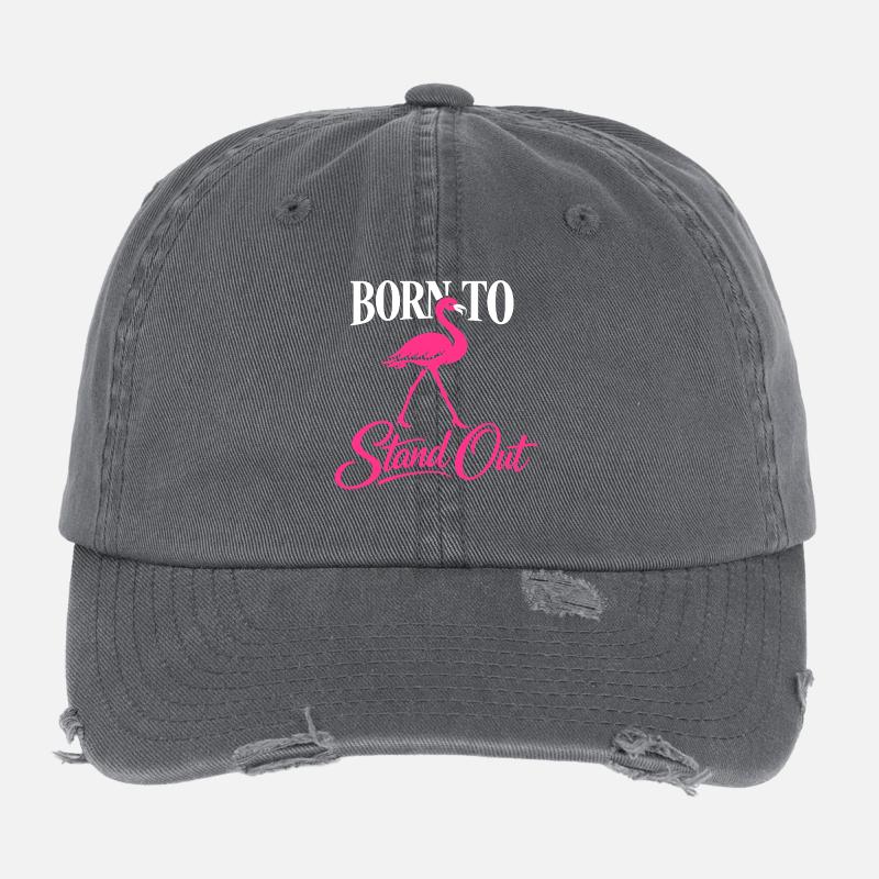 Flamingo Statement Flexfit Vintage Destroyed Cap