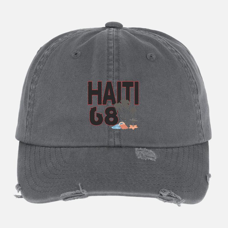 Haiti 68 avec un style insulaire Casquette vintage effet usé Flexfit