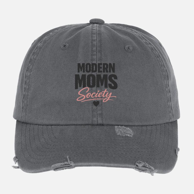 Déclaration de maman stylée de la Modern Moms Society Casquette vintage effet usé Flexfit