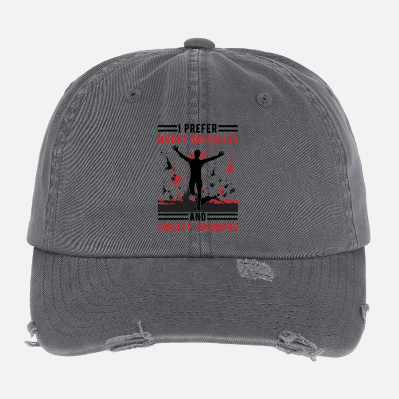 XC Running Gifts - Perfect XC Runner Design Idea Flexfit Vintage Destroyed Cap