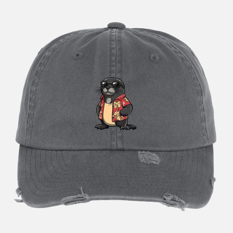 Robbe Comic Urlaub Flexfit Vintage Destroyed Cap