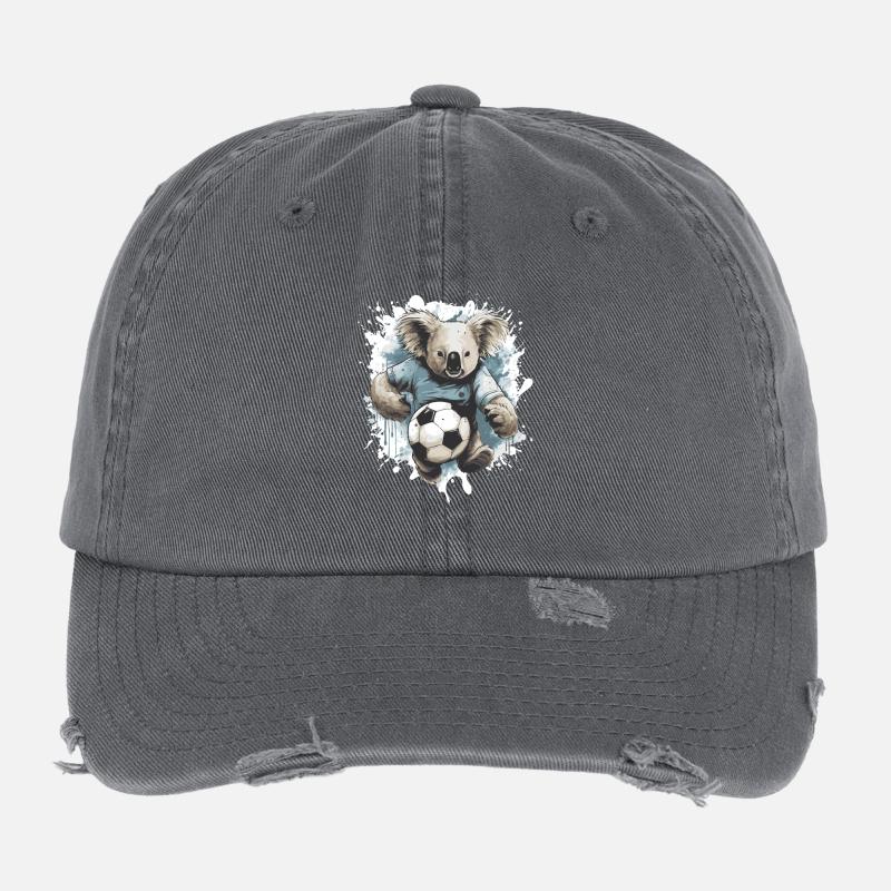 Koala Fussball Team Flexfit Vintage Destroyed Cap