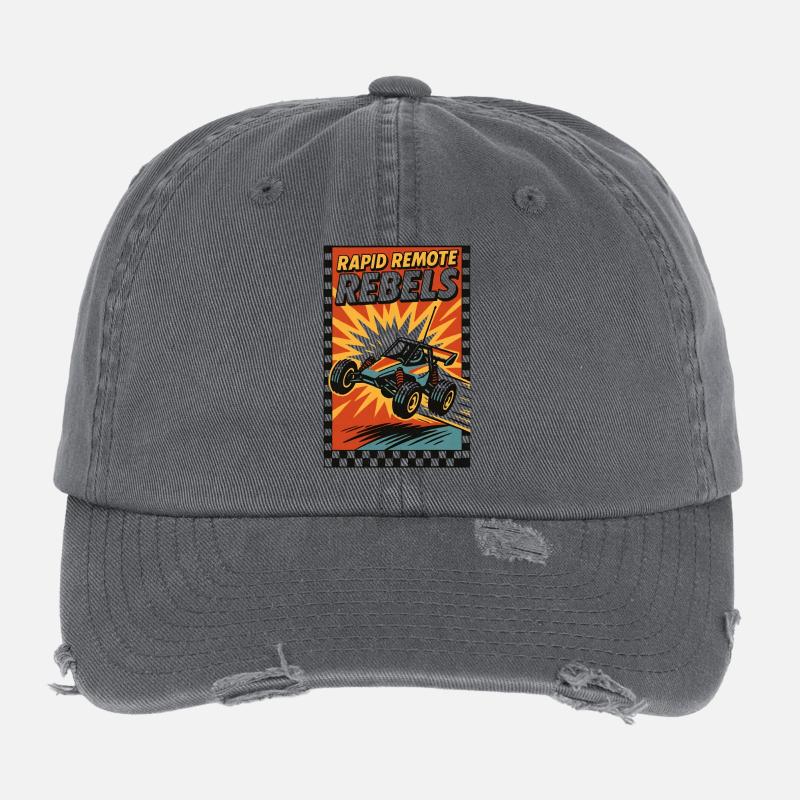 Schnelle RC Rebellen | Offroad Buggy Flexfit Vintage Destroyed Cap