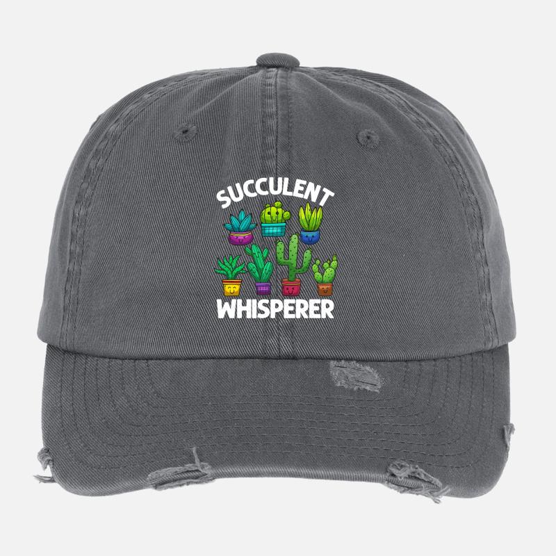 Chuchoteur de succulentes Casquette vintage effet usé Flexfit