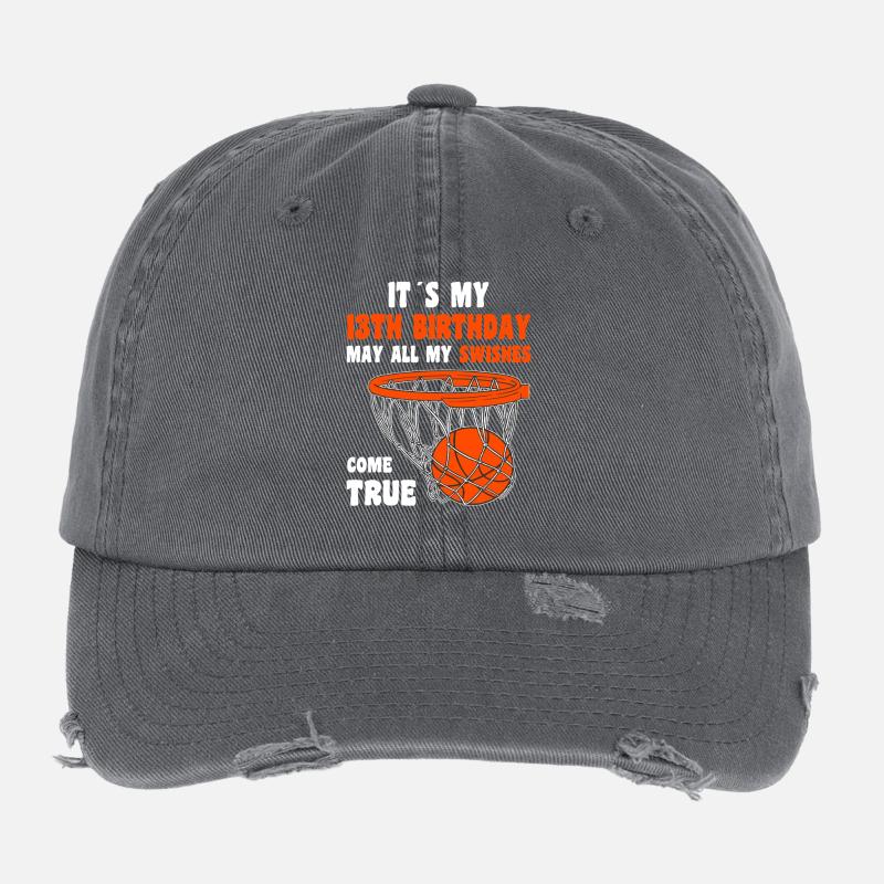 Mouvements de cerceau pour le 13e anniversaire Casquette vintage effet usé Flexfit