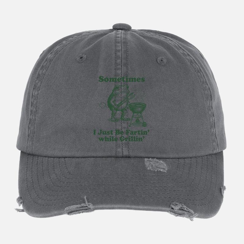 Frosch Grill : Plaisir à péter Casquette vintage effet usé Flexfit