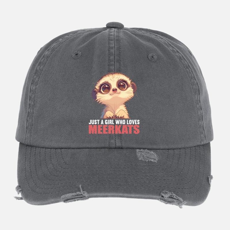 Meerkat Erdmännchen Flexfit Vintage Destroyed Cap
