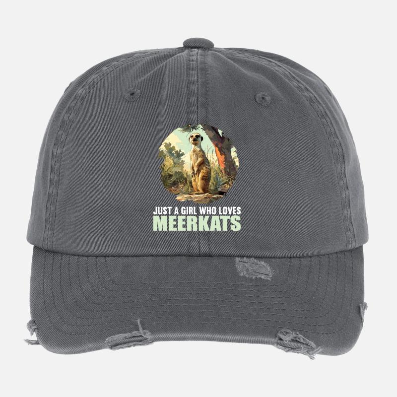 Meerkat Erdmännchen Flexfit Vintage Destroyed Cap