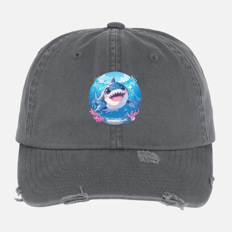 Mégalodons Mégalodon Casquette vintage effet usé Flexfit