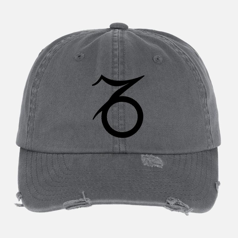 Sternzeichen Steinbock Flexfit Vintage Destroyed Cap