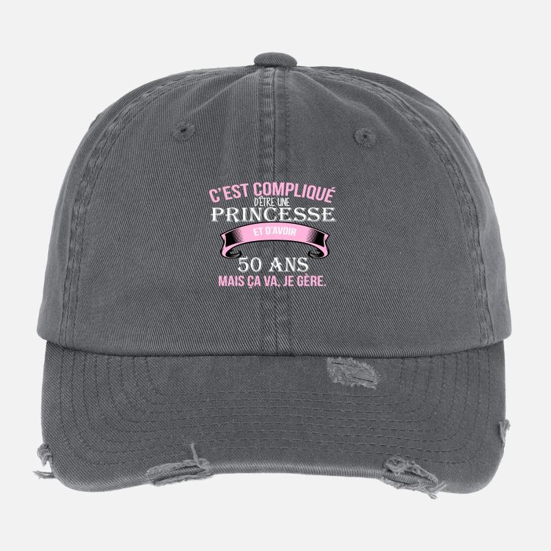 50 ans Casquette vintage effet usé Flexfit