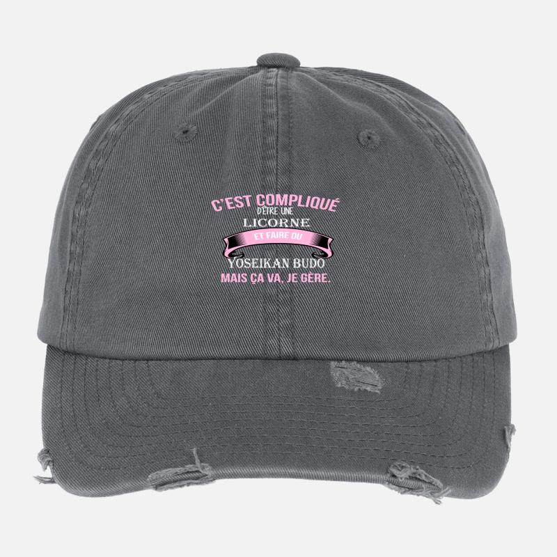 Yoseikan budo Casquette vintage effet usé Flexfit