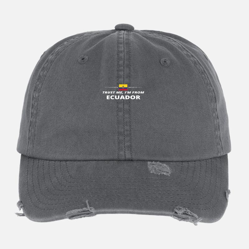 trust me from proud gift ECUADOR Flexfit Vintage Destroyed Cap
