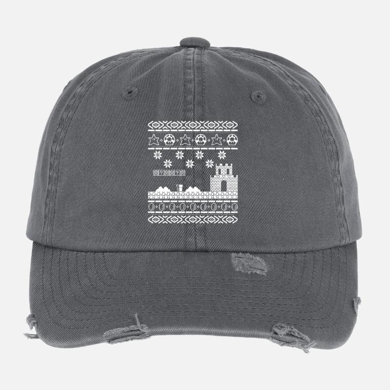 Laid de Noël Pull Oldskool poison joueurs de jeu Casquette vintage effet usé Flexfit