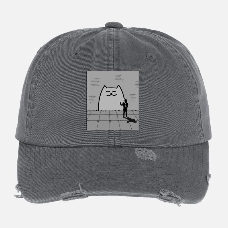 Sleepy Cat Flexfit Vintage Destroyed Cap