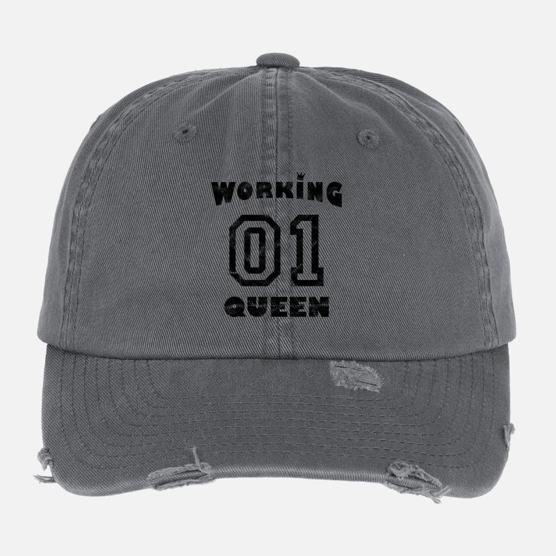 Arbeit Workaholic - Working Queen Flexfit Vintage Destroyed Cap